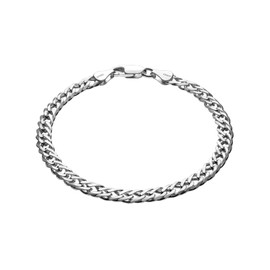 STERLL Mens Silver Bracelet 925 Sterling Silver Ideal Gift for Husband or Boyfriend Gift Set, Sterling Silver, Without Stone