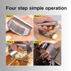 2PCS Stainless Steel Garlic Presser, 2024 New Sainless Steel Manual