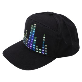 Dpofirs LED Hats, Cool Hat with LED Display, App Control, Programmable Light Hat, Lightweight Baseball Hat, for Parties, #211