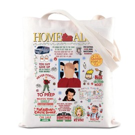ENSIANTH TV Show Inspired Tote Bag Alone At Home Movie Inspired Gift 90s Christmas Movie Merch Christmas Party Handbag (CA home bag)