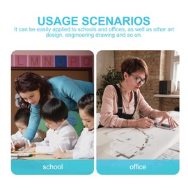 Toyvian 360 Degree Angle Finder with Swivel Arm for Primary School Students Transparent Plastic Full Circle Protractor, Pack of 2