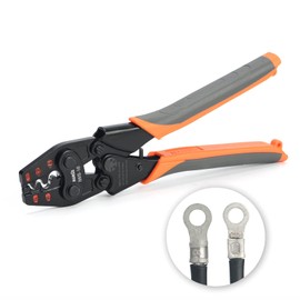 IWISS IWS-16 Bare Crimping Terminal, Bare Crimping Sleeve, Crimping Tool, JIS Compliant, Compatible with 1.25-16.0sq sq