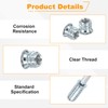 sourcing map 50 Pcs Threaded Insert for Wood, 1/4" -