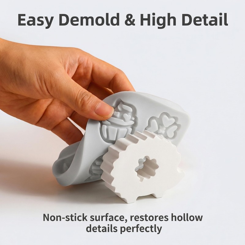 4-in-1 Hedgehog Mushroom Silicone Mold