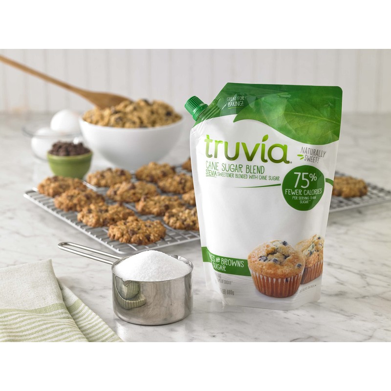Truvia Cane Sugar Blend, Mix of Natural Stevia Sweetener and