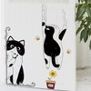 Fujitoya Wall Sticker Cat 3D Wall Decor Scandinavian Door Wallpaper