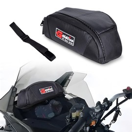 Goldfire Snowmobile Windshield Bags Accessories Ski Doo Dash Bag Dashboard Storage Pouch Wallet Phone Cargo Bags Water-resistant For Ski Doo REV- XP, Part #860201176 (Black)