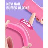 MORGLES Cuticle Remover kit, 100/180 Nail File and Nail Buffer