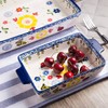 Bicuzat Vintage Style Flower and Butterfly Ladybug Pattern Bakeware Ceramic