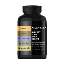 ACAPPELLA GABA Supplement Ashwagandha Capsule 5 HTP L Theanine L Tryptophan Emotional Mood Support Supplement for Men and Women (1)