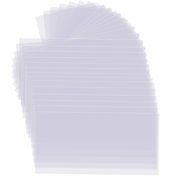 FAATCOI 30 PCS Clear Blank Stencil Sheets 12 x 24