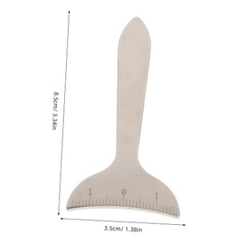 BIUDECO Eye Socket Measuring Tool Eye Pencil Pencil Eyeliner Pen Ruler Measuring Tape Clothes Tape Measure Eyebrow Guide Tailors Tape Measure Eye Tester Silver Stainless Steel