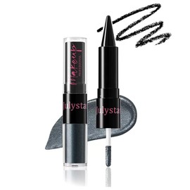 UOCK Dual-Ended Eyeshadow + Eyeliner - metallic liquid eyeshadow, gel eyeliner stick and glitter eyeshadow eye makeup set (08#)