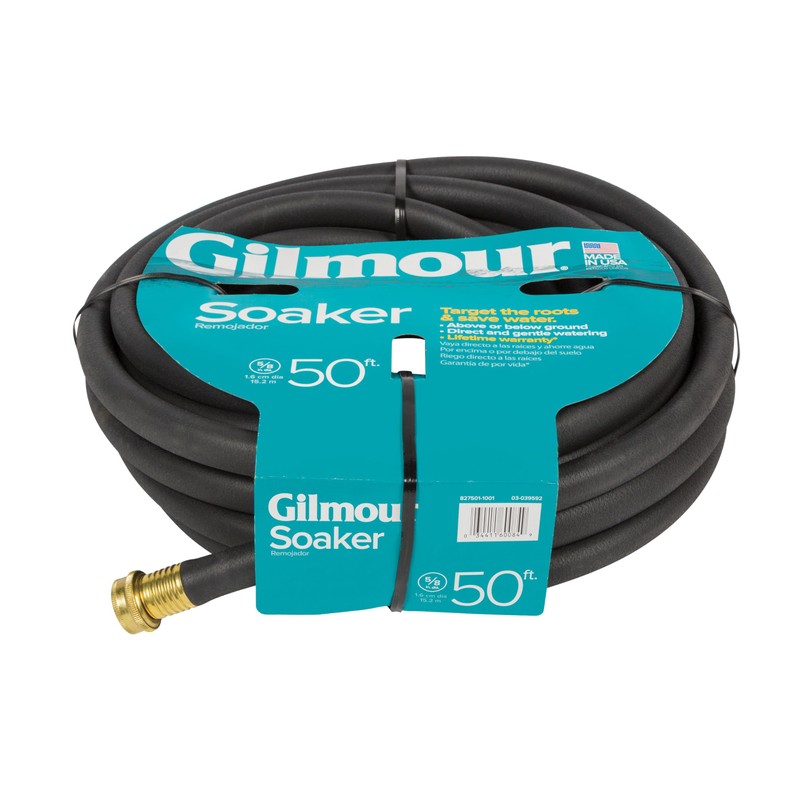 Gilmour 5/8" x 50' Round Weeper Soaker Hose for Garden