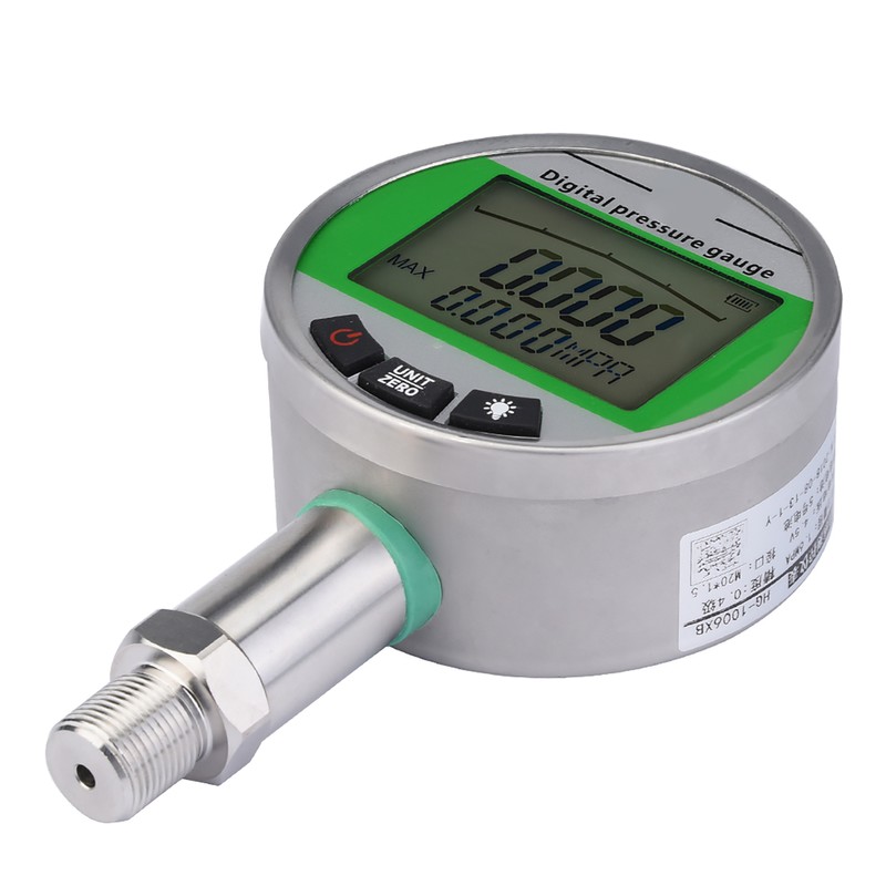 01.6MPA Digital Stainless Steel Hydraulic Pressure Gauge with M20*1.5 Connector