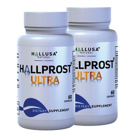 HALLPROST ULTRA - 60 Capsules - Extract Saw palmetto with Supplement DIetary - Prostate Complex - Prostatitis, Nocturia, BPH Adult Gluten Free GMO Free HALLUSA NATURAL - Specification: 2 Bottles