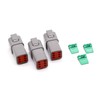 DT06-6S/DT04-6P 6 Pin Way Waterproof Electrical Wire Connector with Gray