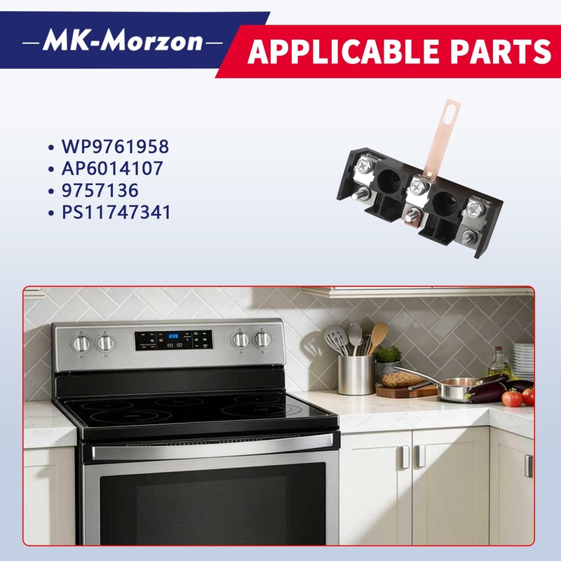 WP9761958 Oven Range Terminal Block Compatible with Whirlpool Amana Mayta