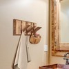 KYIAANY Wall Coat Rack for Entryway: Rustic Wooden Folding 8