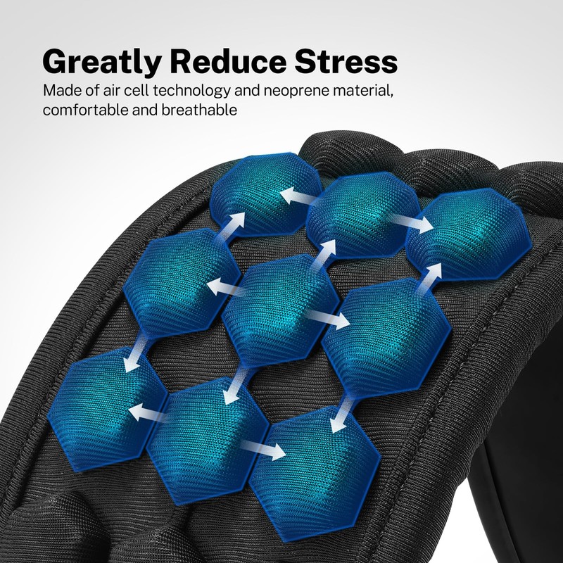 POGOLAB Guitar Strap, 3.5" Wide Air Cell Cushions Neoprene Padded