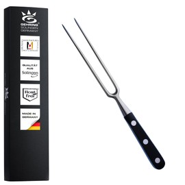 Gehring Solingen Classic Forged Meat Fork, Stainless Steel Carving Fork, 29 cm, Roasting Fork, Grill Fork, Made in Germany