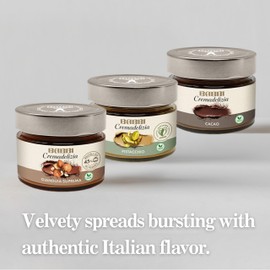 Babbi Cremadelizia Three, Jar Gift Box (each jar 6 OZ): Gianduia, Pistachio, Cacoa