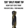 Drill America 1/4" High Speed Steel Black & Gold KFD