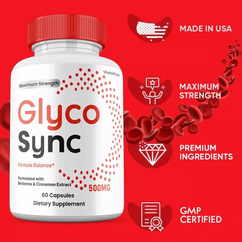 Glyco Sync Capsules, Max Strength, GlycoSync Blood Support Supplement (3