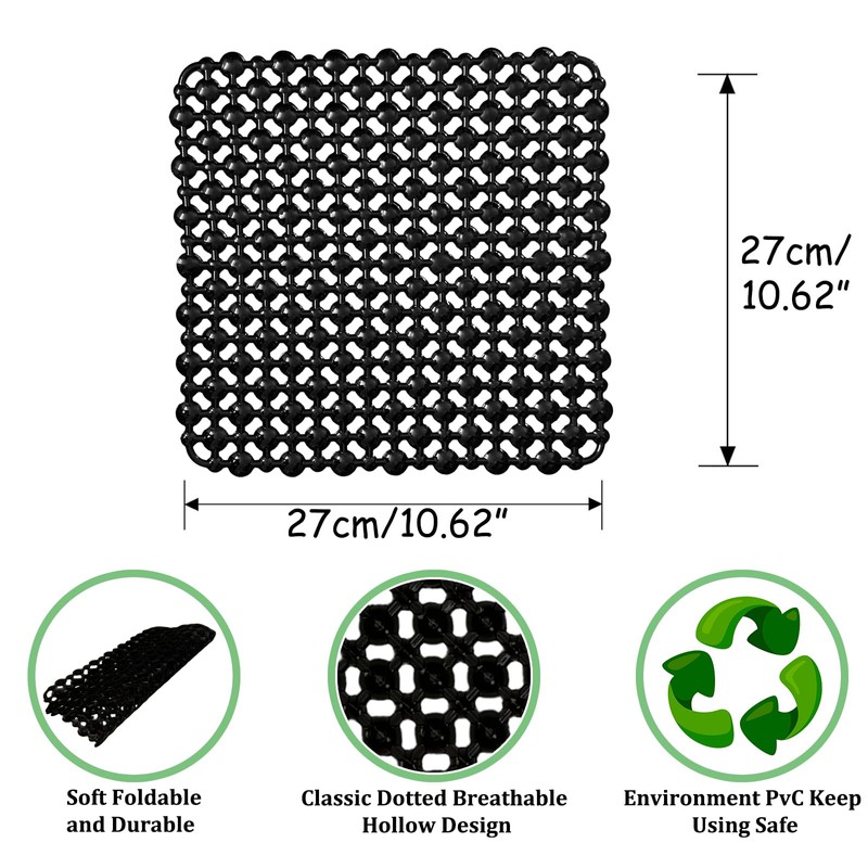 Echehi 2 Pack Sink Protector Mat, 27 x 27 cm