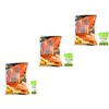 3 Pack Calbee Grill-A-Corn(Eel Kabayaki Flavoured)80g Each And 3 Mustard