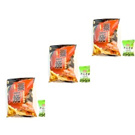 3 Pack Calbee Grill-A-Corn(Eel Kabayaki Flavoured)80g Each And 3 Mustard Green Peas