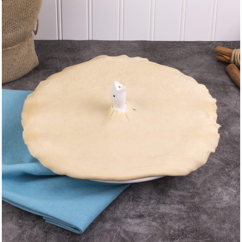 Mrs. Anderson's Baking Pie Bird, 3.75-Inches, Fine White Porcelain