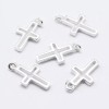 Unbranded 925 Sterling Silver Cross Pendants, Charms Hallmarked in Silver.12.5mm