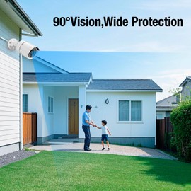 Fuers 1080P CCTV Camera Outdoor Indoor Hybrid 5 in 1 HD AHD/CVI/TVI/CVBS/XVI Home Security Cameras System,Night Vision,Waterproof ABS Housing Bullet Cam for 960H,720P,1080P, Analog Surveillance DVR