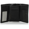 Mala Leather ML-AC-355657 Steed Bit Motif Trifold Wallet, Black