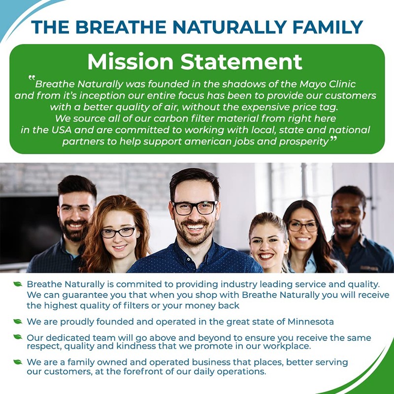 Breathe Naturally Universal 10x48 Cut-to-Fit Activated Carbon Filter (6 Pack)