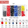 Sendowtek Kit de Terminales para Cable, Alicates Alambre Engarzado(1200pcs)