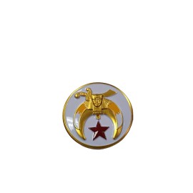 Masonic Shriner Car Emblem Tag Symbol Auto Decal White  Brand New