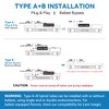 JESLED 2FT T8 LED Tube Light, 12W(30W Equivalent), 1680LM, 6000K,