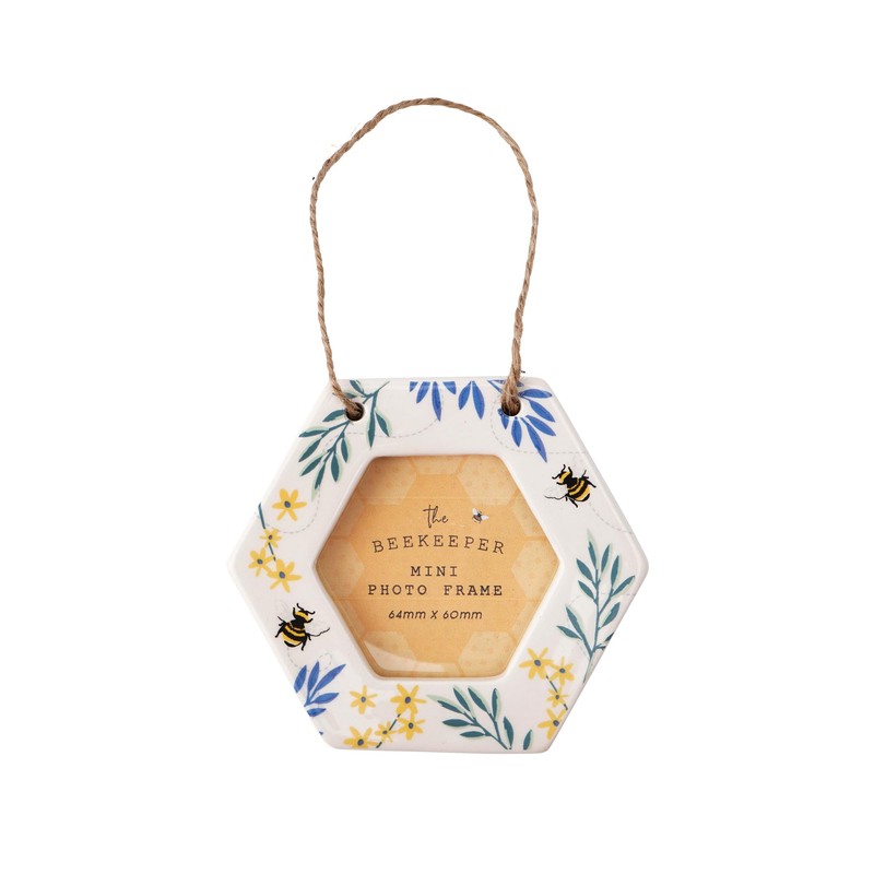 CGB Giftware | The Beekeeper Mini Ceramic Hanging Photo Frame