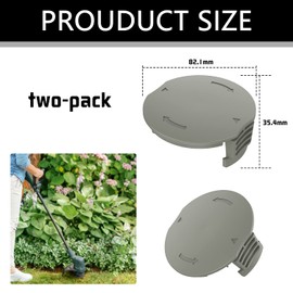 MAOZHOU Strimmer Spool Cover Set,2 PCS F016F05320 Spool Cover Cap for Bosch EasyGrassCut 18 23 26 Grass Trimmer,Coil Cover Compatible with Bosch Electric Grass Trimmer