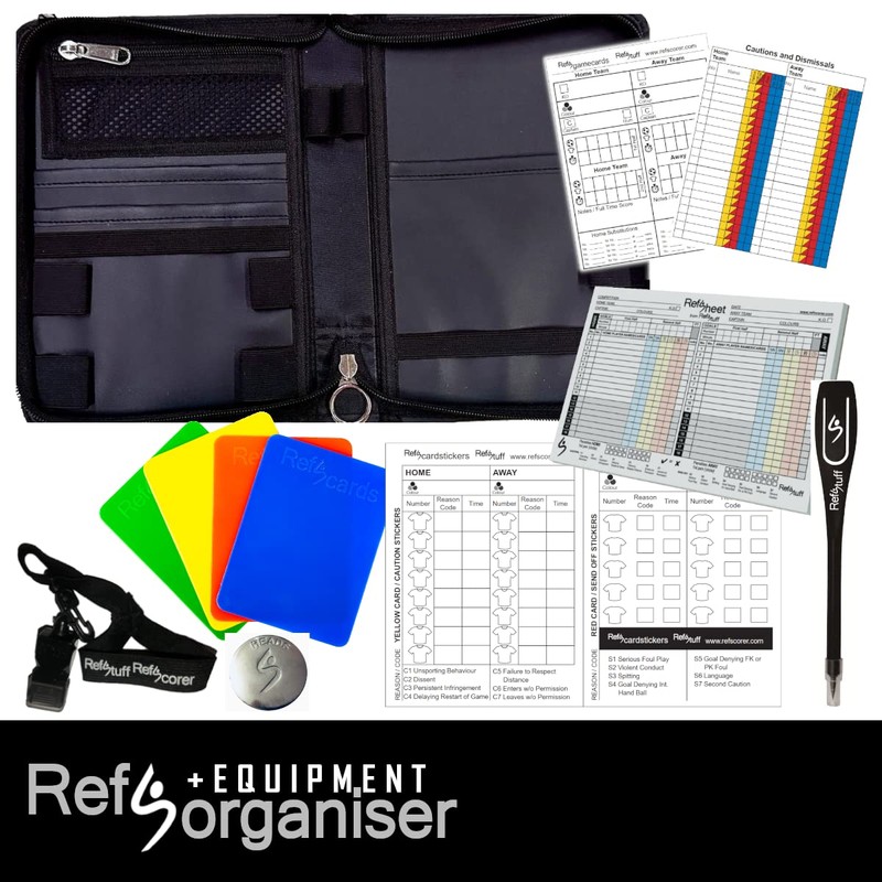 RefSorganiser – Football Soccer Referee Match Equipment Data Wallet Organiser
