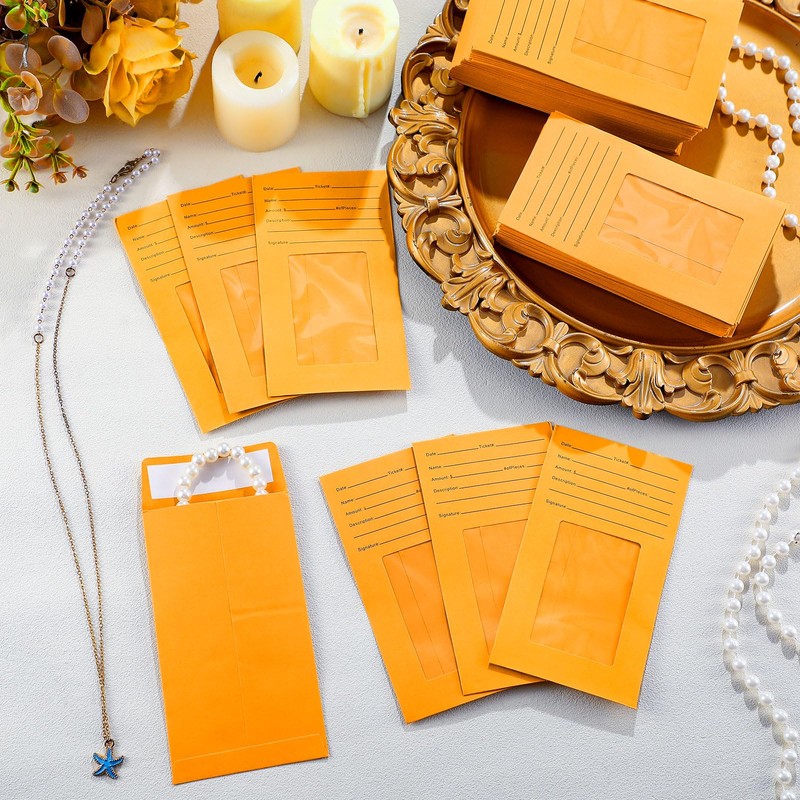 Engrowtic 500 Pcs Jewelry Repair Envelopes Bulk, 3 1/8 x