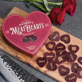 Meathearts™ Gourmet Beef Jerky Gifts Love Flavors - Flavor & Edition: Spicy / Naughty, Size: 2.3 oz