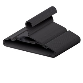 IRIS USA Hangers 50 Pack, Clothes Hangers, Durable Flexible Plastic Hangers with Shoulder Grooves & Accessory Hooks, Laundry Room Dorm Closet Organizer, Hangers for Shirts Coat Pants Dress, Black