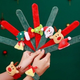 (Kids Vision) Christmas One-Touch Wristband 10p / (키즈비전)크리스마스 원터치 손목밴드 10p