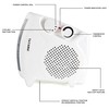 Portable Dual Fan Heater with 2 Heat Setting and Cool