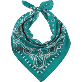 baizhong Bandana Head Scarf for Men and Women, Stylish Cowboy Headband Handkerchief, Multi-purpose Hair Scarf Paisley Print Unisex Headwraps