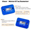 NInE-ROnG Tach Operating Hour Counter Digital LCD Inductive Tachometer RPM