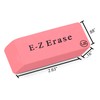 Pink Erasers, 12 Count Rectangular Eraser Bulk Pack, Latex Free
